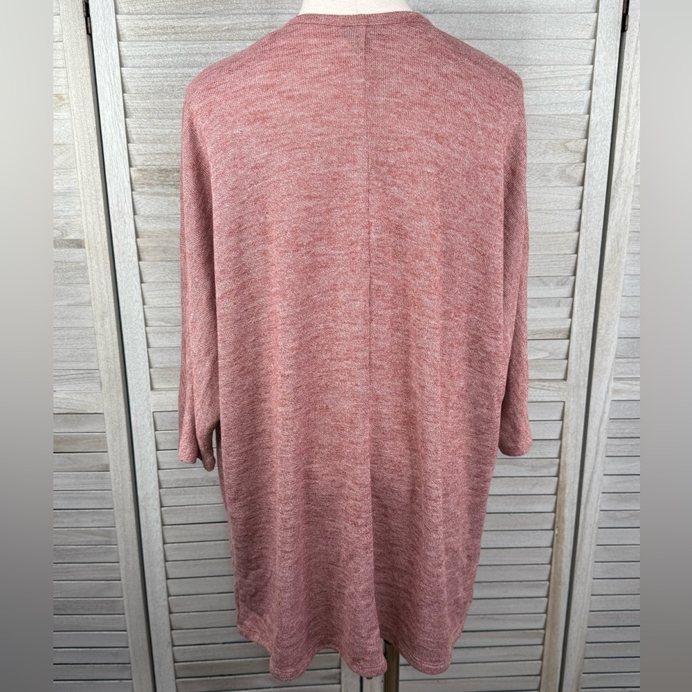 TORRID Hacci Open Front Cardigan Brick Red-00/0 - Picture 2 of 2